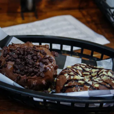 a plate of food sitting on top of a wooden table