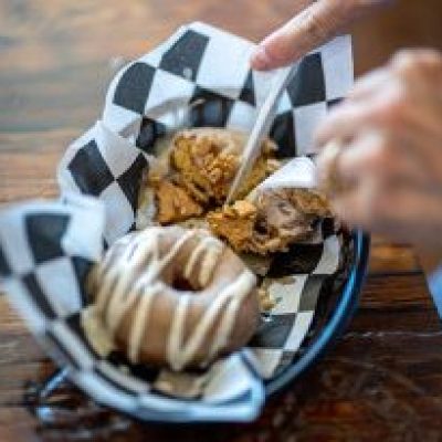 a piece of cake on a table